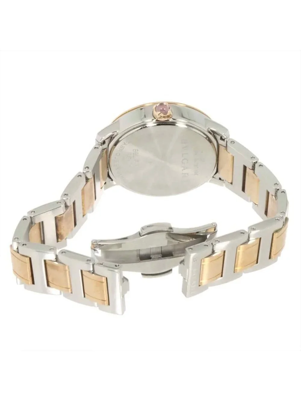 Bvlgari Boys Watch Diamond Brown 18k Pink Gold Automatic